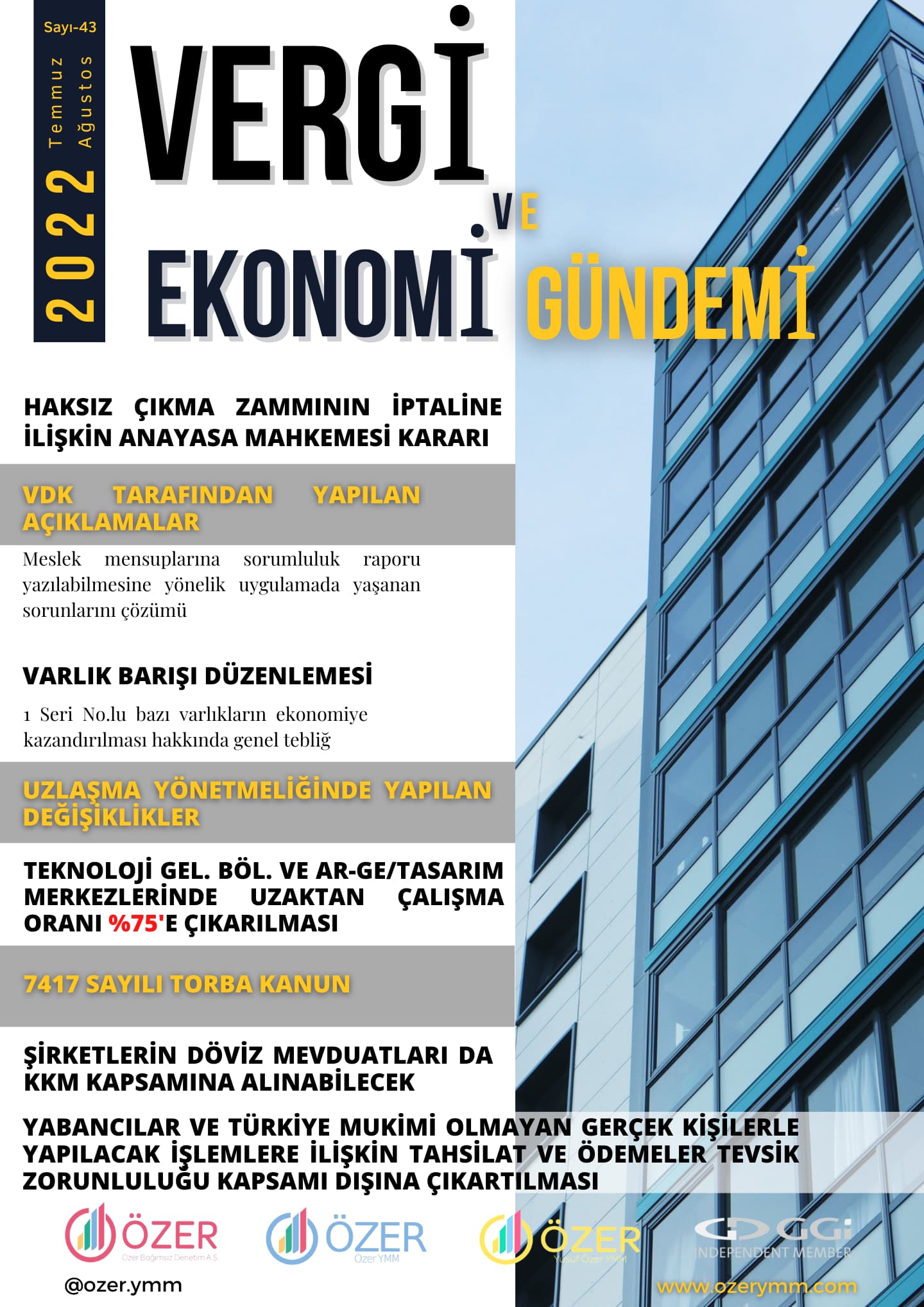 Vergi ve Ekonomi Gündemi Vergi ve Ekonomi Gündemi