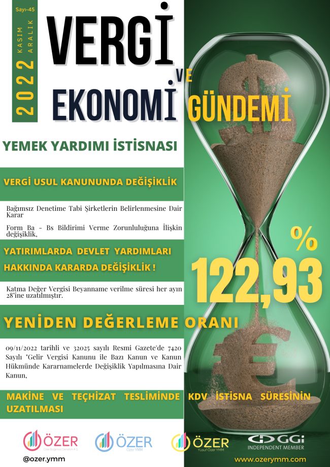Ekonomi Gündemi Kasım Aralık